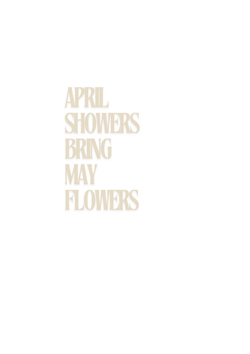 オーガニックコットンFlowerシリーズ April showers bring May flowersミニTシャツ オーガニックコットン/フロント&バックプリント サイズ0
