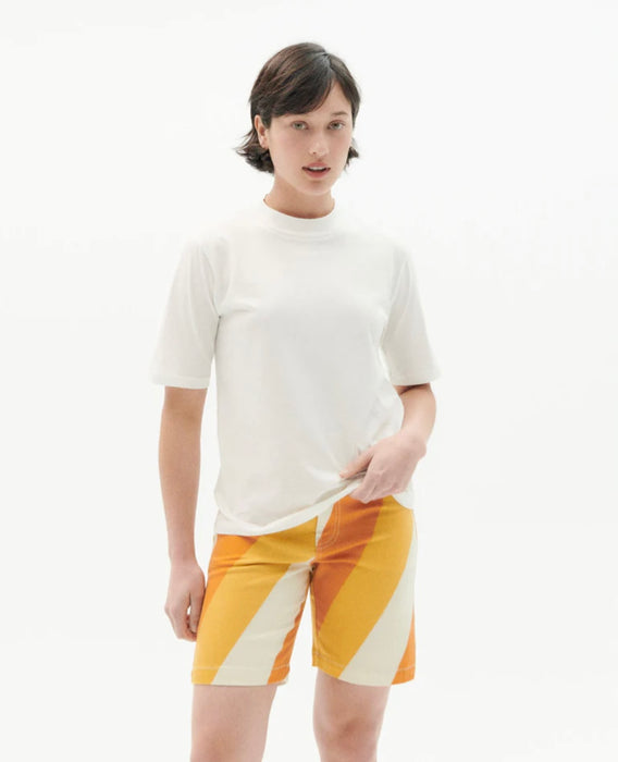 オーガニックコットン ベーシック ホワイトモック Tシャツ レディース
