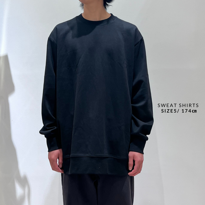【TEN】ユニセックス スウェットシャツ ブラック オーガニックコットン