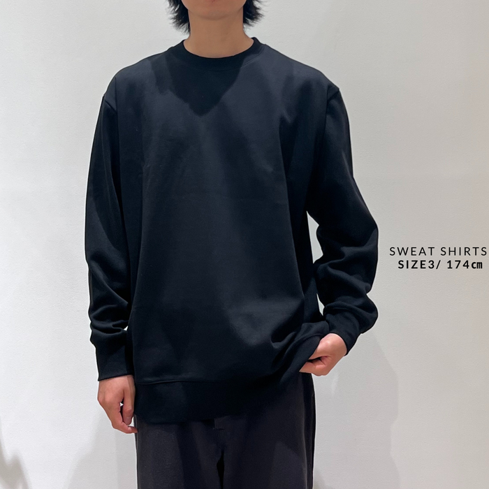 【TEN】ユニセックス スウェットシャツ ブラック オーガニックコットン
