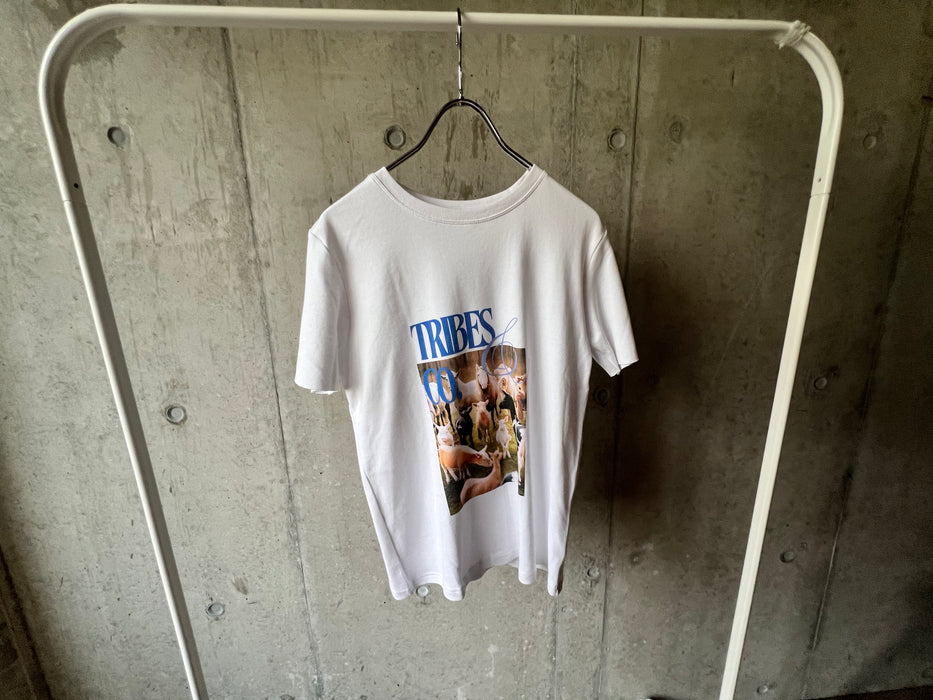 【サンプルセール】オーガニックコットン HAPPY VEGANシリーズ TRIBES&CO Tシャツ ブルー