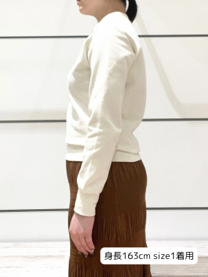 【TEN】ユニセックス スウェットシャツ ベージュ オーガニックコットン