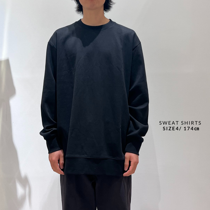 【TEN】ユニセックス スウェットシャツ ブラック オーガニックコットン