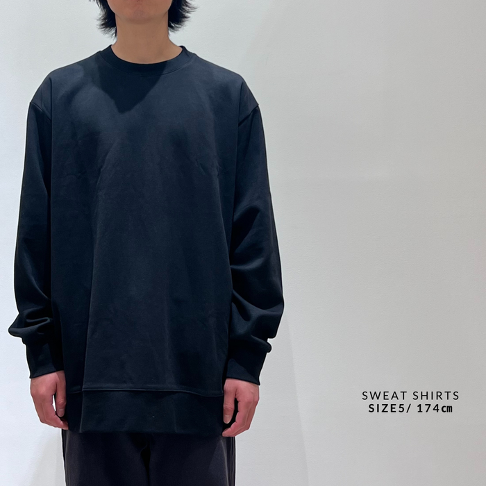 【TEN】ユニセックス スウェットシャツ ブラック オーガニックコットン