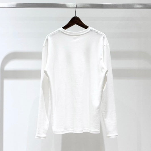 【TEN】ユニセックス ロングTシャツ オフホワイト オーガニックコットン