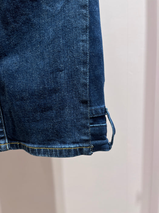 【完売】ETEデニムプロジェクト 世界で1着だけのアップサイクルストレートパンツ(インディゴC)