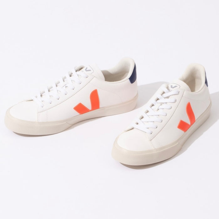 ヴェジャ VEJA CAMPO クロムフリーレザー ホワイト/オレンジ/コバルト