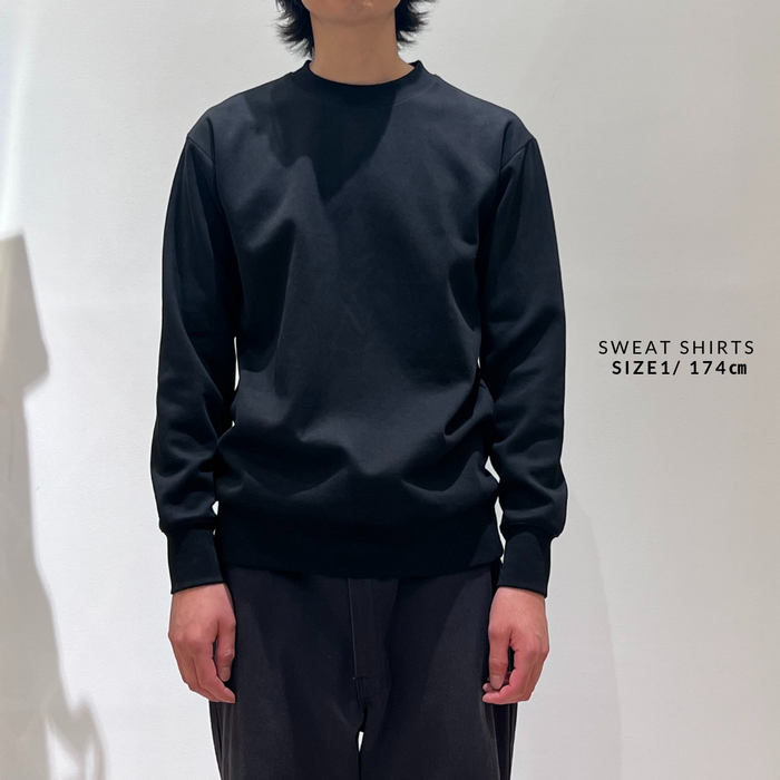 【TEN】ユニセックス スウェットシャツ ブラック オーガニックコットン