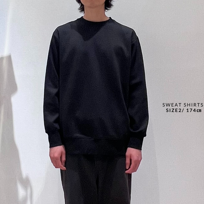 【TEN】ユニセックス スウェットシャツ ブラック オーガニックコットン