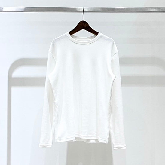 【TEN】ユニセックス ロングTシャツ オフホワイト オーガニックコットン