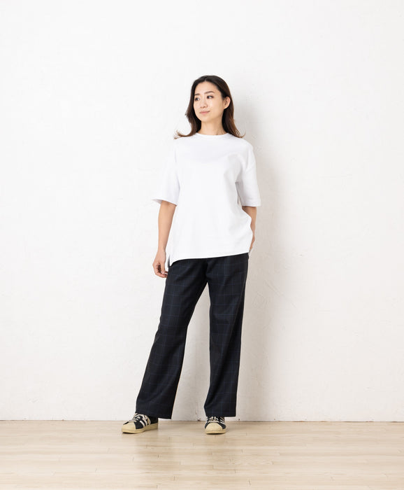 【Enter the Eオリジナル】ストレートパンツ ウィンドウペングレー|超高品質な廃盤生地のため限定本数