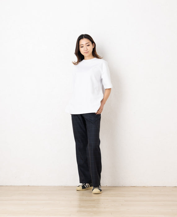 【Enter the Eオリジナル】ストレートパンツ ウィンドウペングレー|超高品質な廃盤生地のため限定本数