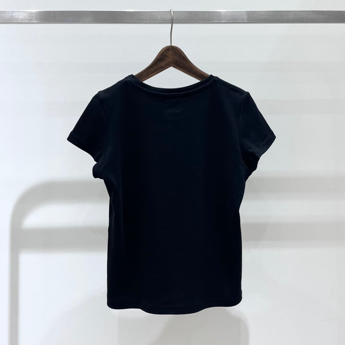 【TEN】ミニTシャツ ブラック オーガニックコットン