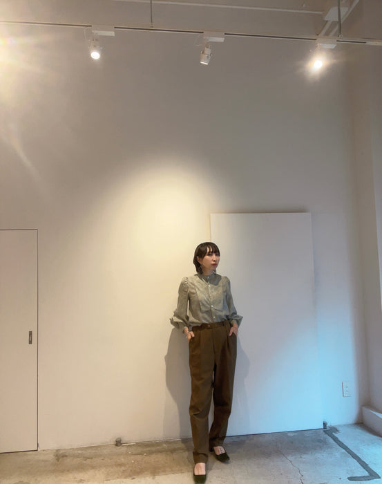 (サンプルセール) オーガニックコットンガーゼ ベージュセットアップ (Sサイズセット)