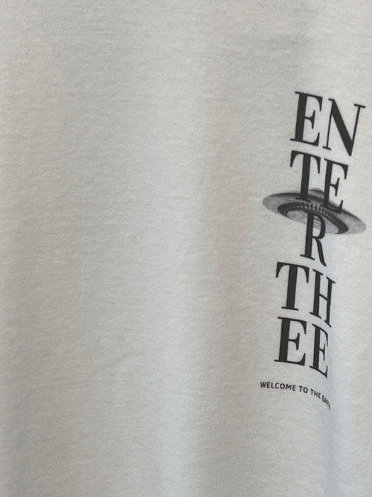 オーガニックコットンwelcome to the EARTHシリーズ SouvenirTシャツ オーガニックコットン/フロントプリント