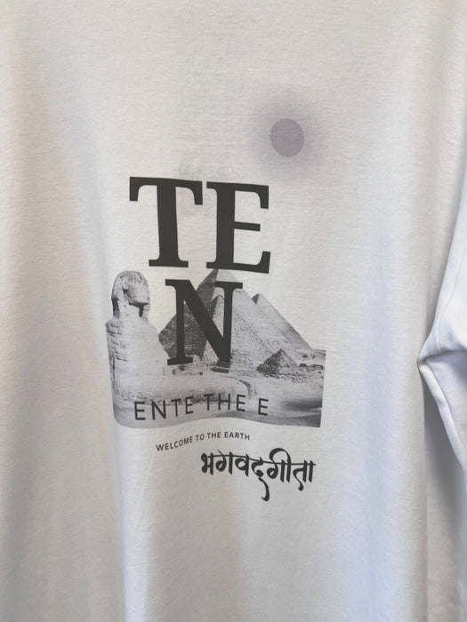 オーガニックコットンwelcome to the EARTHシリーズ SouvenirTシャツ オーガニックコットン/フロント&バックプリント