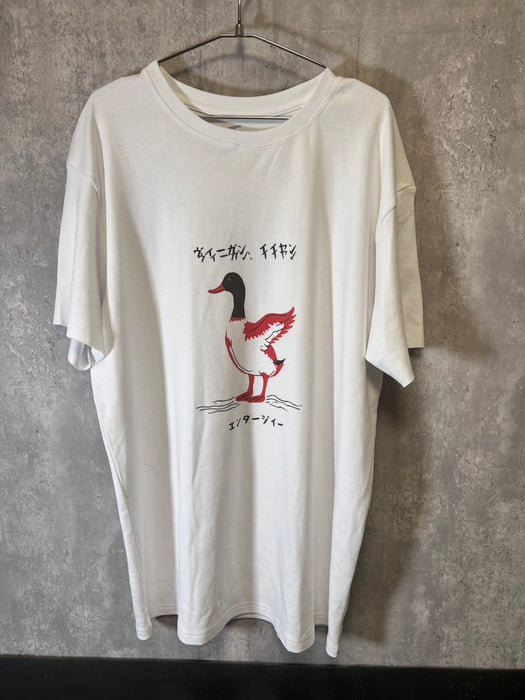 サンプルセールオーガニックコットン HAPPY VEGANシリーズ ヴィーガンイイヤンダッグTシャツ