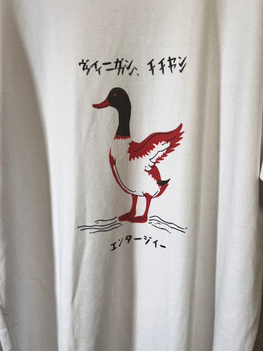 サンプルセールオーガニックコットン HAPPY VEGANシリーズ ヴィーガンイイヤンダッグTシャツ