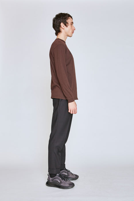 【完売】オーガニックコトン ユニセックスロゴロングスリーブTシャツ