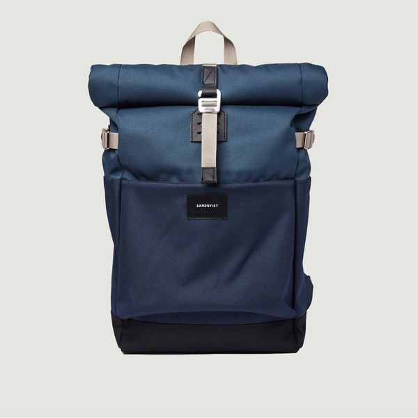 【完売】リサイクルポリエステル バックパック ILON マルチ スチールブルー/ネイビーブルー