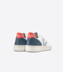 ヴェジャ VEJA V-10スニーカー ホワイトオックスフォード/グレー/オレンジ
