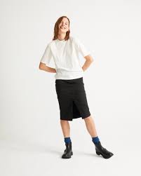 オーガニックコットン ベーシック ホワイトモック Tシャツ レディース