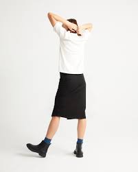 オーガニックコットン ベーシック ホワイトモック Tシャツ レディース