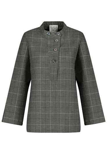 【完売】チェックリネンブラウス