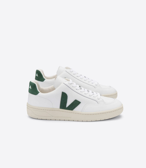ヴェジャ VEJA  V-12 LEATHER ホワイト/グリーン クロムフリーレザーCYPRUS