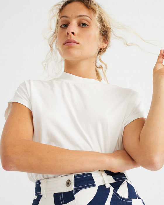 【大人気商品】オーガニックコットン ボルタ Tシャツ ホワイト