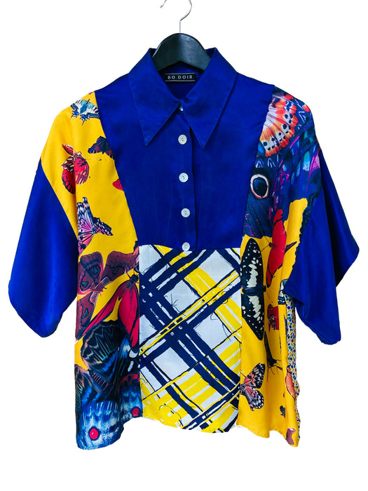Bo DOIR アップサイクルシルクブラウス Keet