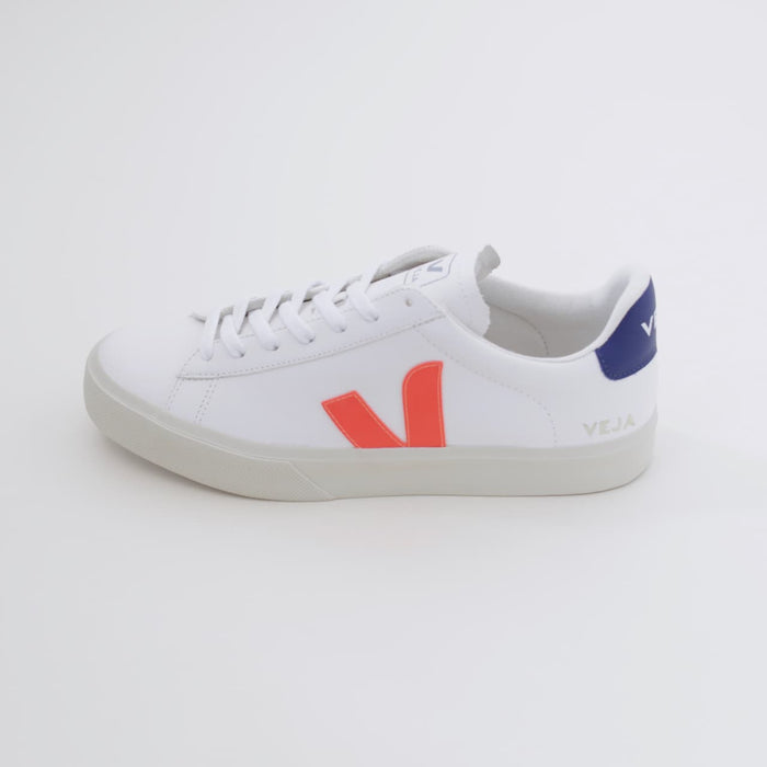 ヴェジャ VEJA  CAMPO クロムフリーレザー ホワイト/オレンジ/コバルト