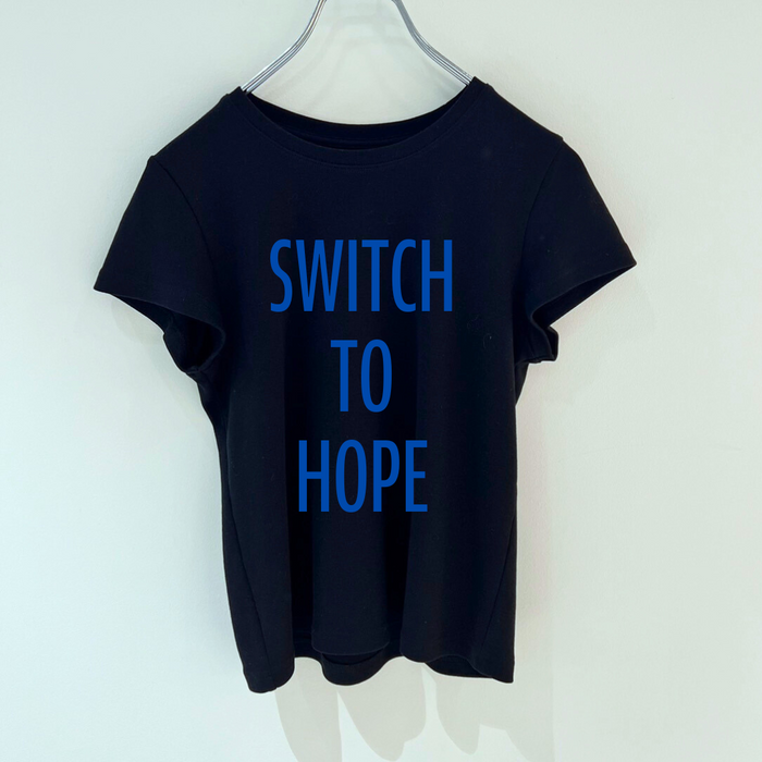 【TEN】SWICH TO HOPE　バックプリント Tシャツ オーガニックコットン