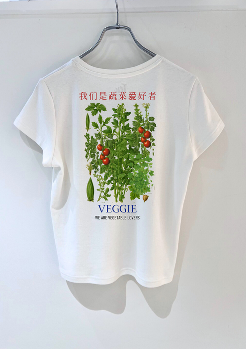 【TEN】　HAPPY VEGANシリーズ　ワールドVEGGIE TシャツC