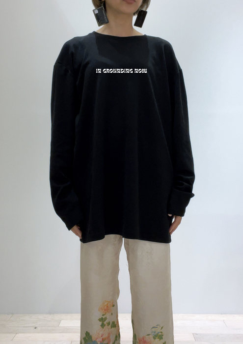 【TEN】BEINGシリーズ　In grounding,  you return to your true self,  a place where all things align effortlesslyTシャツ /ロングＴシャツオーガニックコットン