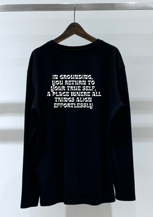 【TEN】BEINGシリーズ　In grounding,  you return to your true self,  a place where all things align effortlesslyTシャツ /ロングＴシャツオーガニックコットン