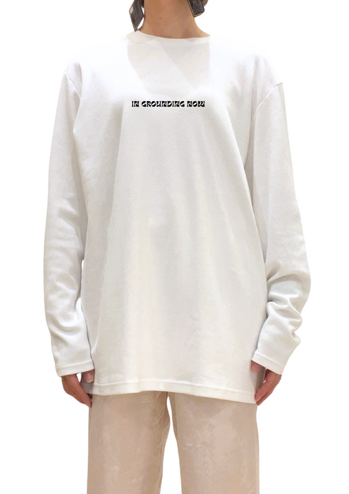 【TEN】BEINGシリーズ　In grounding,  you return to your true self,  a place where all things align effortlesslyTシャツ /ロングＴシャツオーガニックコットン