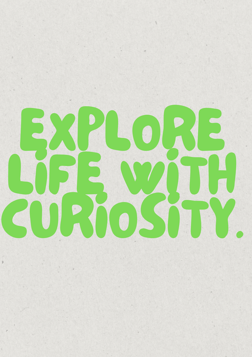 【TEN】Being シリーズ　"Explore Life with Curiosity"　Tシャツ/ロングＴシャツ  オーガニックコットン