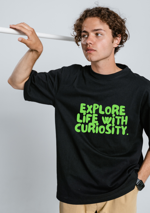 【TEN】Being シリーズ　"Explore Life with Curiosity"　Tシャツ/ロングＴシャツ  オーガニックコットン