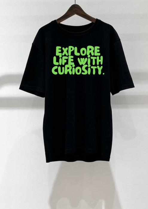 【TEN】Being シリーズ　"Explore Life with Curiosity"　Tシャツ/ロングＴシャツ  オーガニックコットン