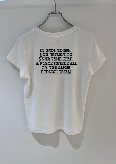 【TEN】BEINGシリーズ　In grounding,  you return to your true self,  a place where all things align effortlesslyTシャツ /ロングＴシャツオーガニックコットン