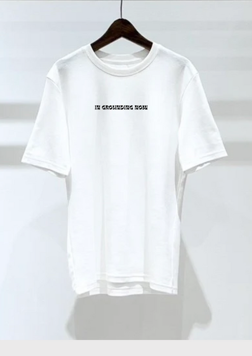 【TEN】BEINGシリーズ　In grounding,  you return to your true self,  a place where all things align effortlesslyTシャツ /ロングＴシャツオーガニックコットン