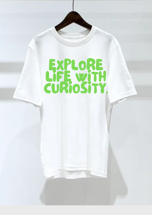 【TEN】Being シリーズ　"Explore Life with Curiosity"　Tシャツ/ロングＴシャツ  オーガニックコットン