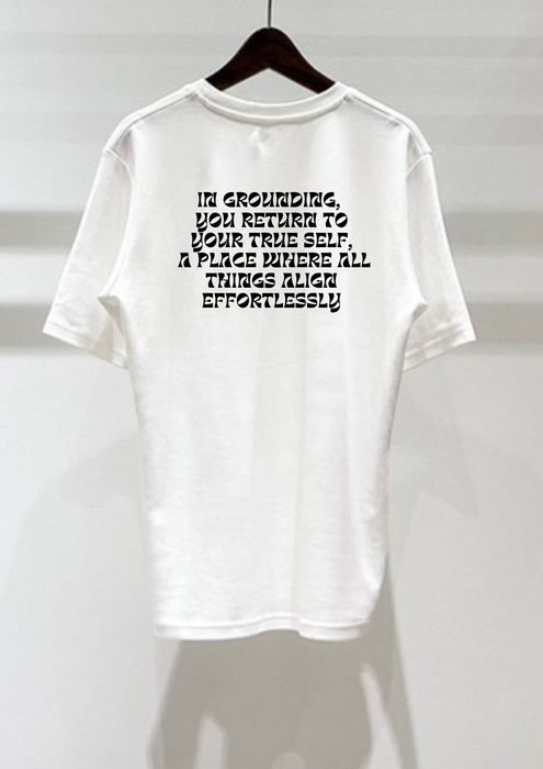 【TEN】BEINGシリーズ　In grounding,  you return to your true self,  a place where all things align effortlesslyTシャツ /ロングＴシャツオーガニックコットン