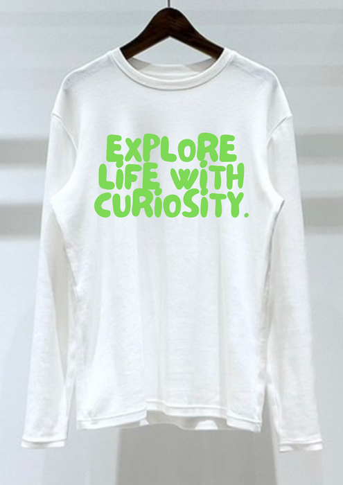 【TEN】Being シリーズ　"Explore Life with Curiosity"　Tシャツ/ロングＴシャツ  オーガニックコットン