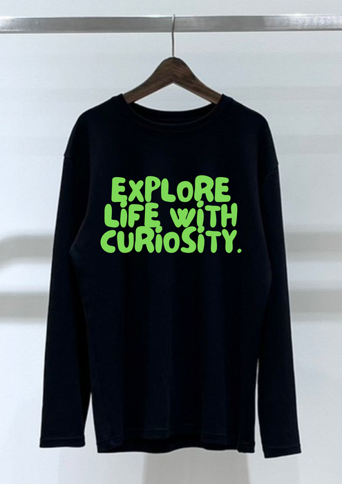 【TEN】Being シリーズ　"Explore Life with Curiosity"　Tシャツ/ロングＴシャツ  オーガニックコットン