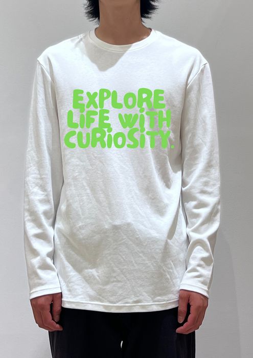 【TEN】Being シリーズ　"Explore Life with Curiosity"　Tシャツ/ロングＴシャツ  オーガニックコットン