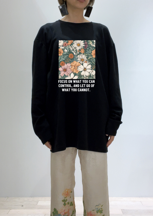 【TEN】BEINGシリーズ　Focus on what you can control, and let go of what you cannot. PART2 Tシャツ /ロングＴシャツオーガニックコットン