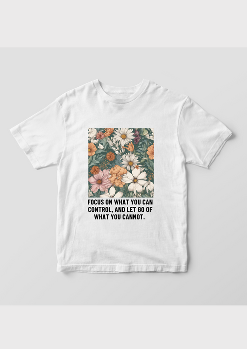 【TEN】BEINGシリーズ　Focus on what you can control, and let go of what you cannot. PART2 Tシャツ /ロングＴシャツオーガニックコットン