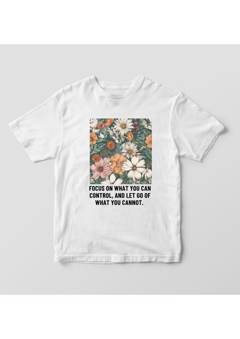 【TEN】BEINGシリーズ　Focus on what you can control, and let go of what you cannot. PART2 Tシャツ /ロングＴシャツオーガニックコットン